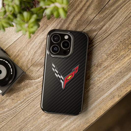 Corvette C8 iPhone Case - Corvette Samsung Phone Case - Cell Phone Case - Impact Resistant - Rubber Liner - Matte or Glossy
