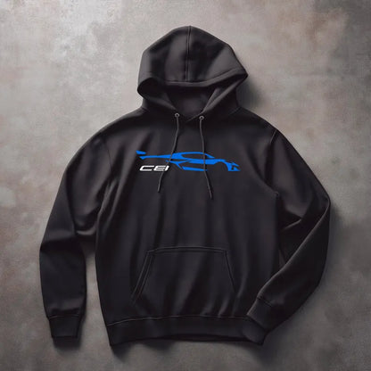 Corvette C8 Hoodie, Corvette Sweatshirt, Gifts for Car Guys, Gifts for Car Girls, JERZEES® NuBlend®, Pullover, Unisex, Hoody