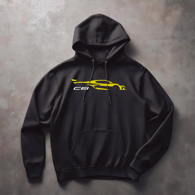 Corvette C8 Hoodie, Corvette Sweatshirt, Gifts for Car Guys, Gifts for Car Girls, JERZEES® NuBlend®, Pullover, Unisex, Hoody