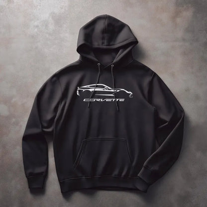 Corvette C7 Hoodie, Corvette Sweatshirt, Gifts for Car Guys, Gifts for Car Girls, JERZEES® NuBlend®, Pullover, Unisex, Hoody
