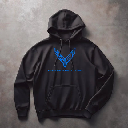 Corvette C8 Hoodie, Corvette Sweatshirt, Gifts for Car Guys, Gifts for Car Girls, JERZEES® NuBlend®, Pullover, Unisex, Hoody