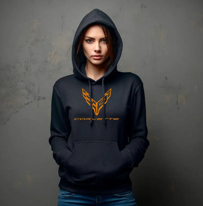 Corvette C8 Hoodie, Corvette Sweatshirt, Gifts for Car Guys, Gifts for Car Girls, JERZEES® NuBlend®, Pullover, Unisex, Hoody