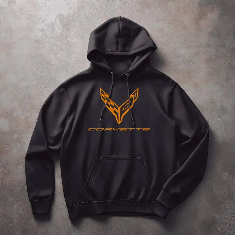 Corvette C7 Hoodie, Corvette Sweatshirt, Gifts for Car Guys, Gifts for Car Girls, JERZEES® NuBlend®, Pullover, Unisex, Hoody