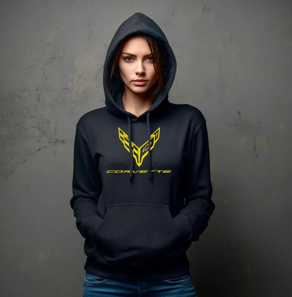 Corvette C8 Hoodie, Corvette Sweatshirt, Gifts for Car Guys, Gifts for Car Girls, JERZEES® NuBlend®, Pullover, Unisex, Hoody