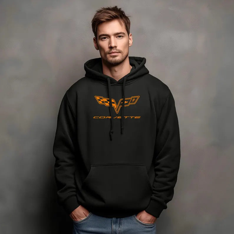 Corvette C6 Hoodie, Corvette Sweatshirt, Gifts for Car Guys, Gifts for Car Girls, JERZEES® NuBlend®, Pullover, Unisex, Hoody