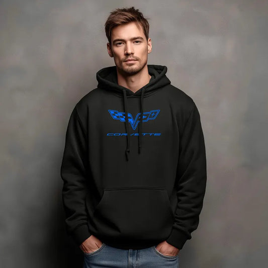 Corvette C6 Hoodie, Corvette Sweatshirt, Gifts for Car Guys, Gifts for Car Girls, JERZEES® NuBlend®, Pullover, Unisex, Hoody