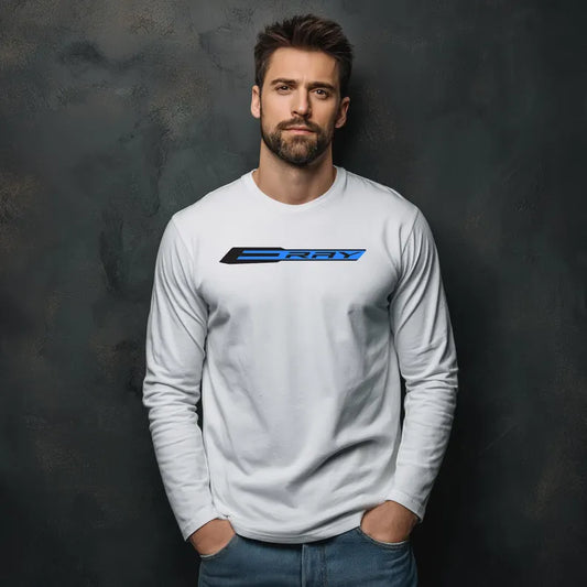 Unisex Corvette E-Ray Long Sleeve Tee, Graphic T-Shirt, Gift for Him, Gift for Her, Bella+Canvas, Soft Shirt