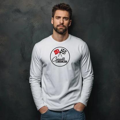 Unisex Corvette C2 Stingray Silhouette Long Sleeve Tee, Graphic T-Shirt, Gift for Him, Gift for Her, Bella+Canvas, Soft Shirt