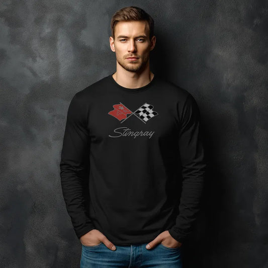 Unisex Corvette C3 Long Sleeve Tee, Graphic T-Shirt, Gift for Him, Gift for Her, Bella+Canvas, Soft Shirt