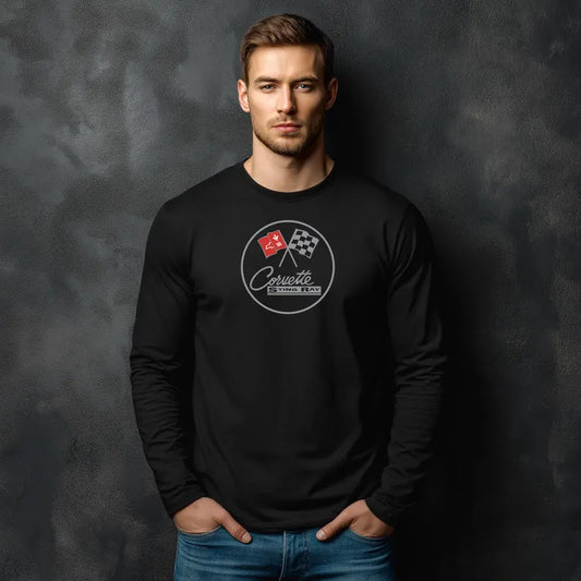 Unisex Corvette C2 Long Sleeve Tee, Graphic T-Shirt, Gift for Him, Gift for Her, Bella+Canvas, Soft Shirt