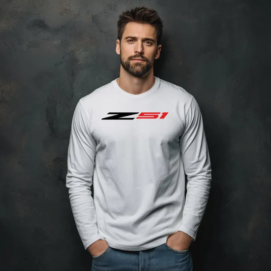Unisex Corvette Z51 Long Sleeve Tee, Graphic T-Shirt, Gift for Him, Gift for Her, Bella+Canvas, Soft Shirt