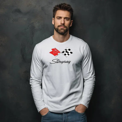 Unisex Corvette C3 Long Sleeve Tee, Graphic T-Shirt, Gift for Him, Gift for Her, Bella+Canvas, Soft Shirt