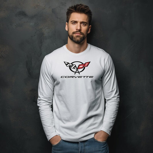 Unisex Corvette C5 Long Sleeve Tee, Graphic T-Shirt, Gift for Him, Gift for Her, Bella+Canvas, Soft Shirt