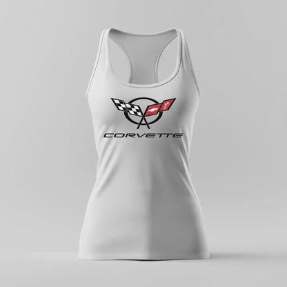 Corvette C5 Women's Racerback Tank Top, Gifts for Car Girls, Summer Top, Fitness Tank, Raceday Gear, Corvette Shirt